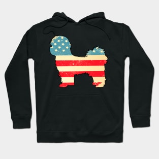 American Flag Shih Tzu Hoodie